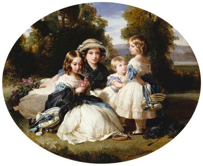 Princesses Alice, Victoria, Louise et Helena - Franz Xaver Winterhalter